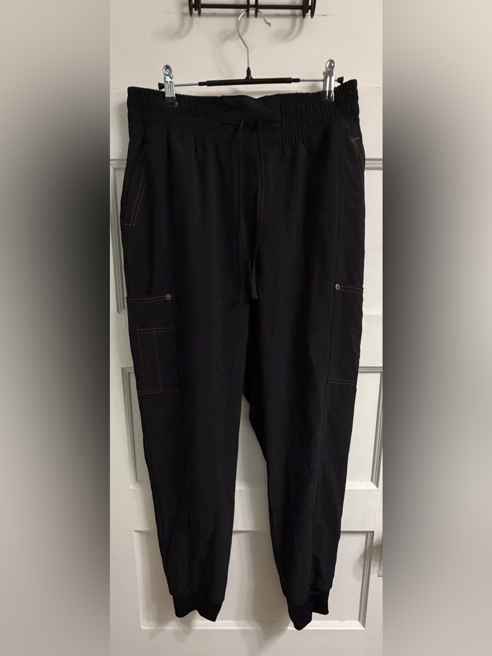 Dickies Black Utility Jogger Pants Scrubs with Cargo Pockets